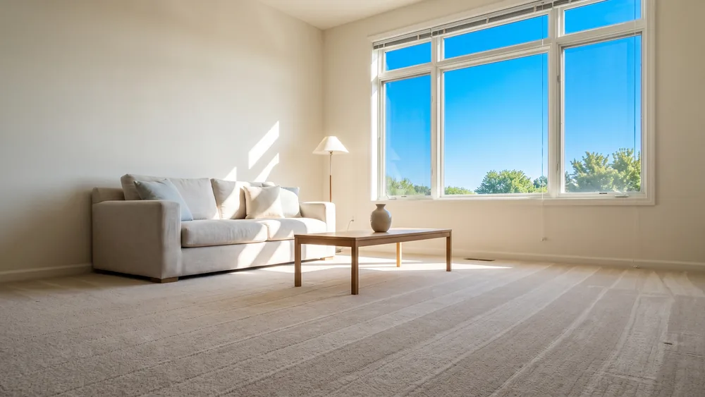 A bright, freshly cleaned home interior